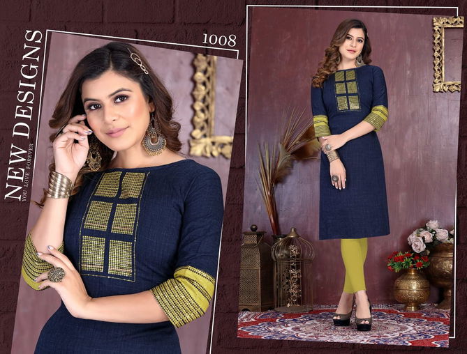 Beauty Queen Valvet Girl 1 Rayon Fancy Ethnic Wear Designer Kurti Collection